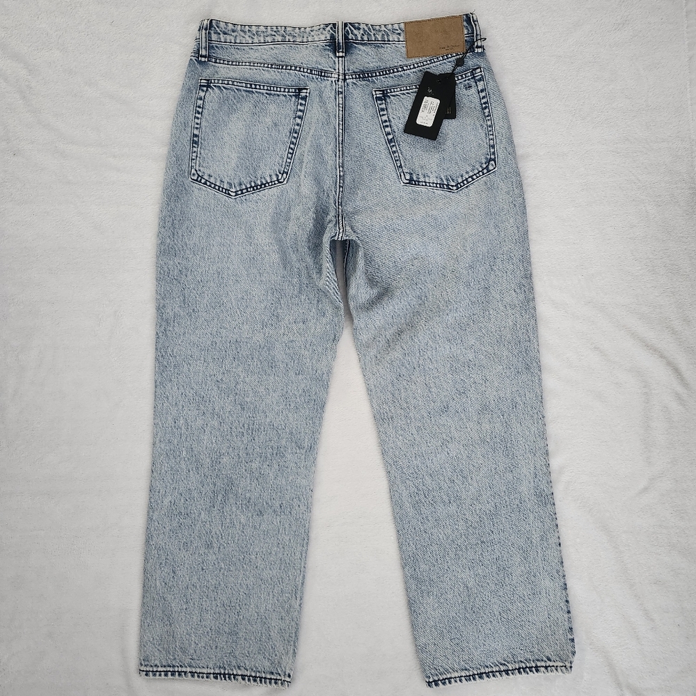 RAG & BONE Alex High Rise Ankle Straight Leg Jean Light Wash 33 NWT Contemporary - Picture 9 of 15